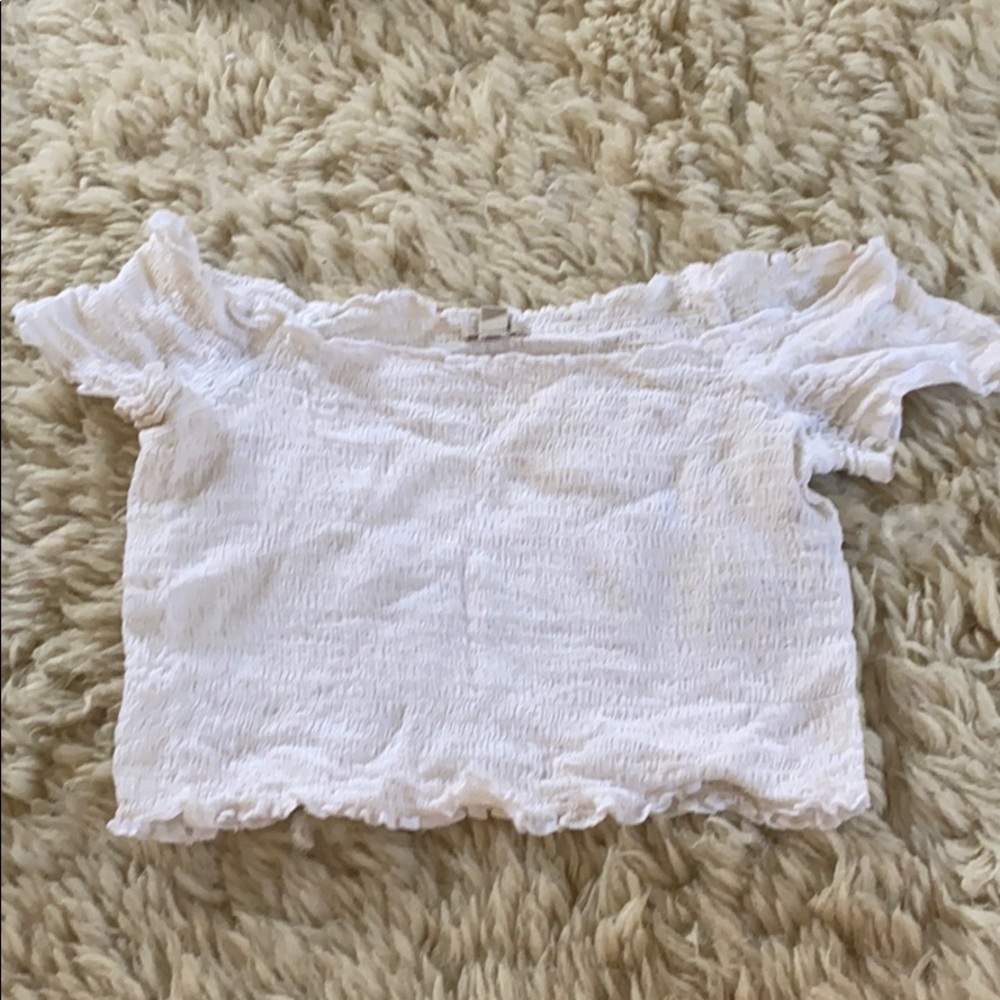 White crop top